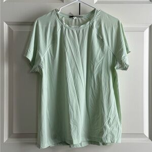 Athleta Light Green Short Sleeve Drifit.